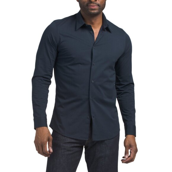 NN07 Navy Blue Elian 5320 Slim Fit Shirt